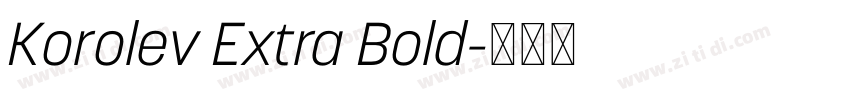 Korolev Extra Bold字体转换
